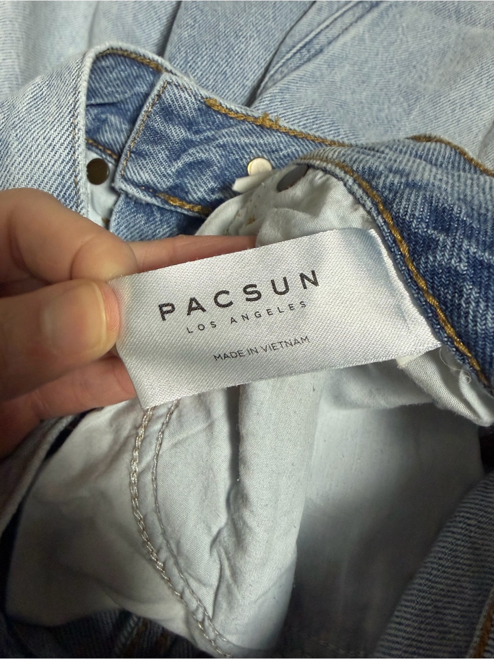 Pacsun Light Blue Ultra High Waisted Slim Fit Jeans - Picture 6 of 12